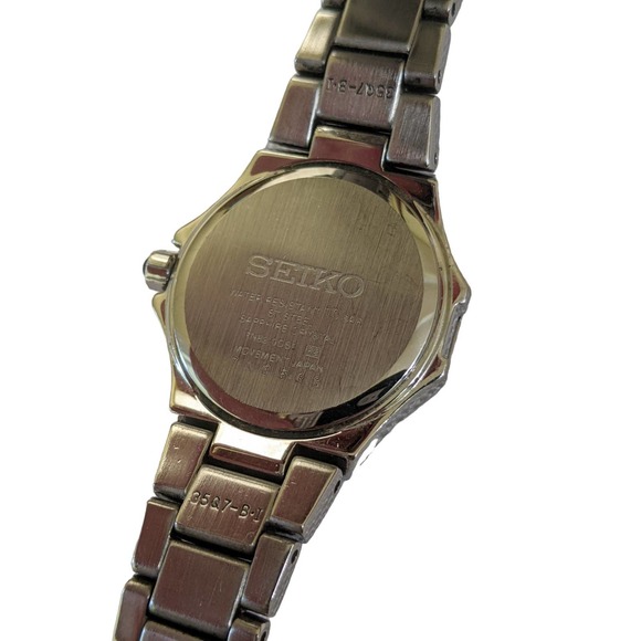 Seiko Mother of Pearl Dial 25MM S-Steel Bracelet Women's Watch SXDA37 - Picture 2 of 8